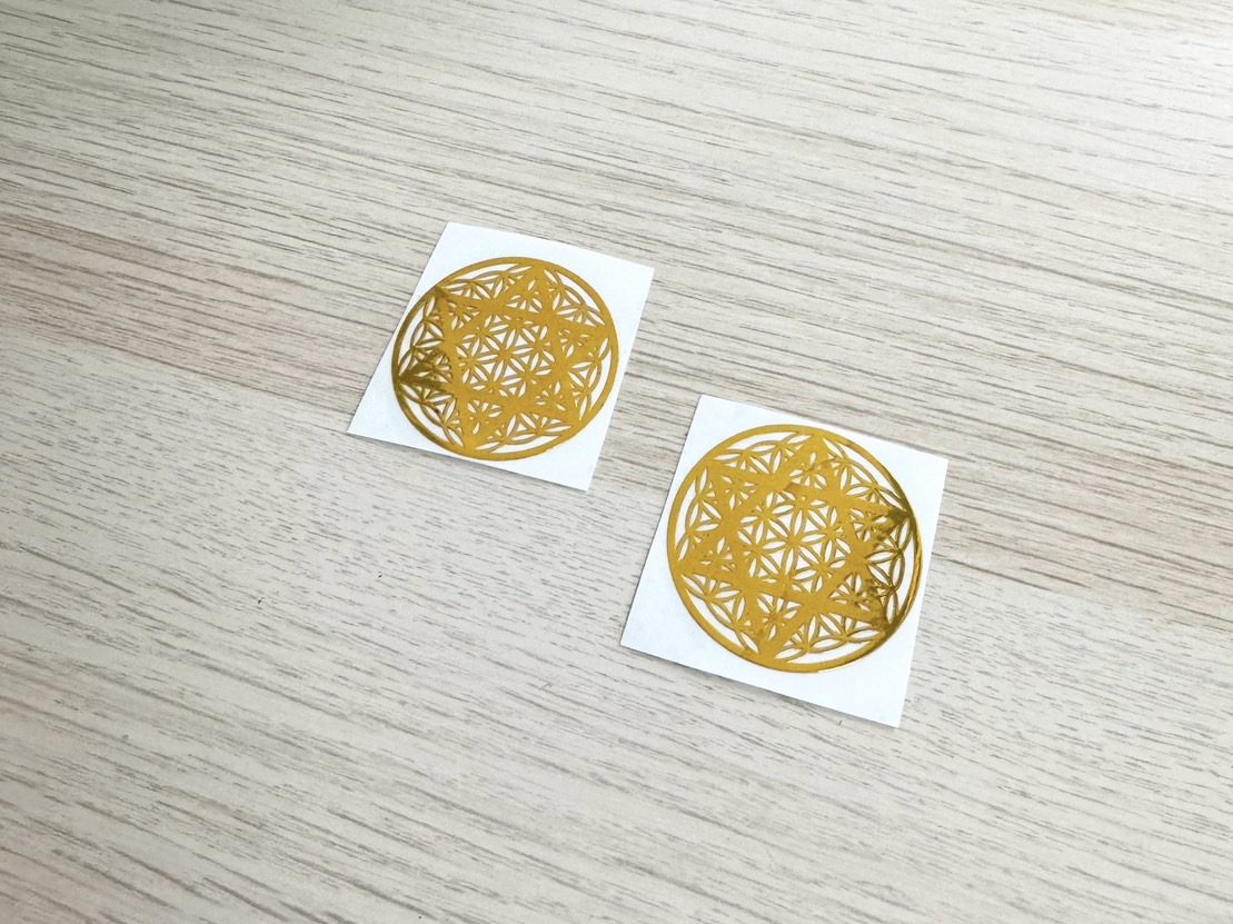 金錢靈氣貼紙『生命之花+六芒星』:圖片 4