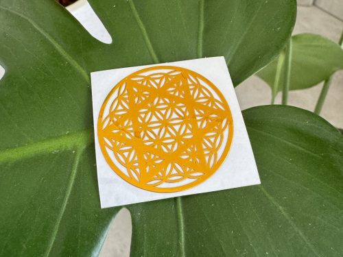 金錢靈氣貼紙『生命之花+六芒星』