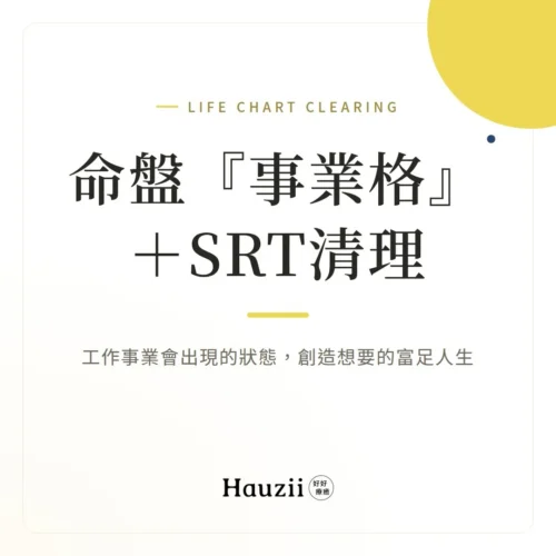 product-sq-life-career-srt 命盤『事業格』 + SRT清理:工作事業會出現的狀態,創造想要的富足人生