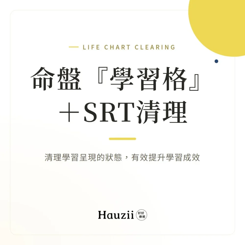 product-sq-life-learning-srt 命盤『學習格』 + SRT清理:清理學習呈現的狀態,有效提升學習成效
